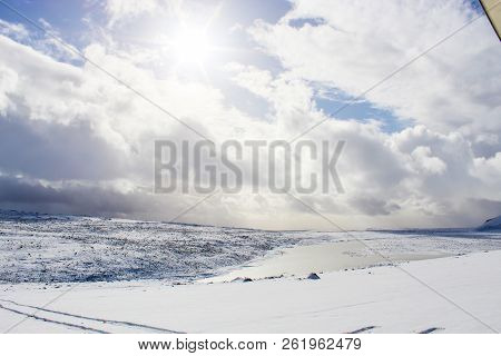 Langjokull Glacier In Iceland