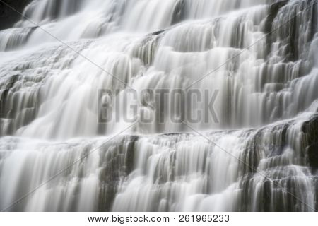 Mighty Dynjandi Waterfall In The Westfjords Of Iceland