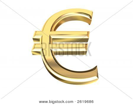 Golden Euro-Zeichen