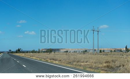 Overburden From Open Cut Coal Mining In Central Queensland Australia