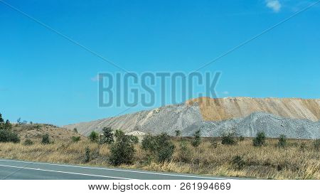 Overburden From Open Cut Coal Mining In Central Queensland Australia