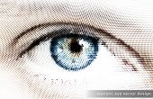Ojo realista Vector diseño - EPS10 puntos ilustración
