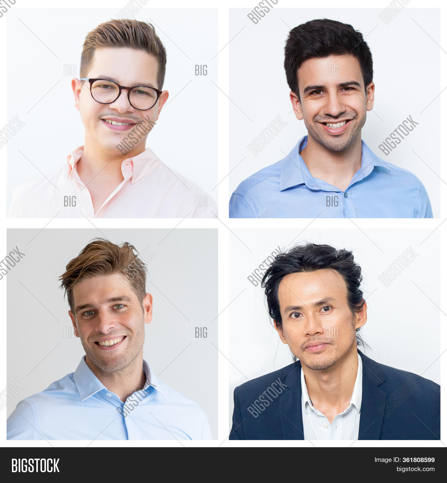 Set Portraits Smiling Image & Photo (Free Trial) | Bigstock