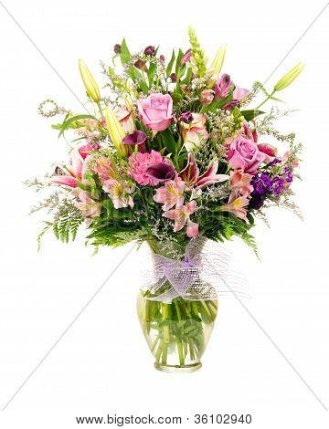 Bouquet di arrangiamento variopinto fatto fiorista floreale