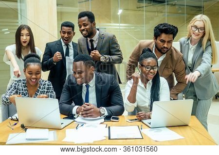 Asian Business Person In Multiracial. Diversity Business People Form By Different Races, Indian, Mal