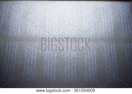 Close-up of a portable solar panel.