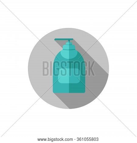 Vector Bottle Of Soap Disinfection Flat Design