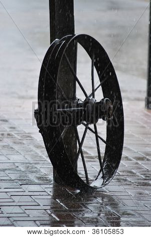 Farm Wheel in Rain