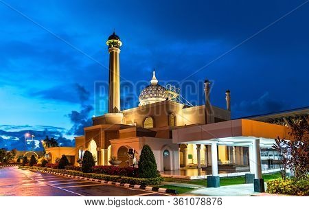 Brunei International Airport Mosque In Bandar Seri Begawan, The Capital Of Brunei Darussalam