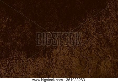 Abstract Dark Brown Grunge Background For Design.