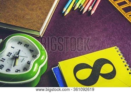School Supplies. Bright Back To School Background. Homeschool. Distance Education, Education In Quar
