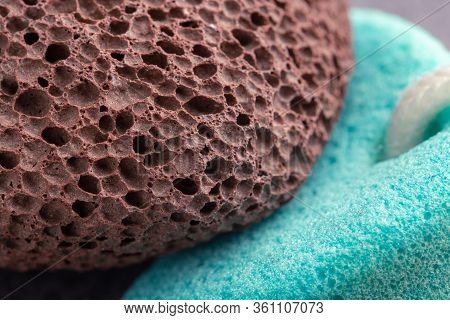 Mesh Fabric Close-up. Macro Photo With Bokeh.