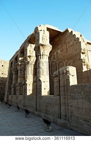 The Pillars At The Edfu Temple, Nubia, Egypt