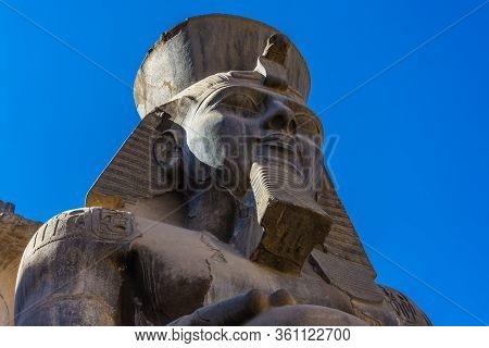 Luxor, Egypt.December, 14, 2018. Luxor temple in Egypt. was dedicated to the god Amun, his wife Mut 