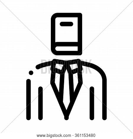 Legal Representative Icon Vector. Legal Representative Sign. Isolated Contour Symbol Illustration