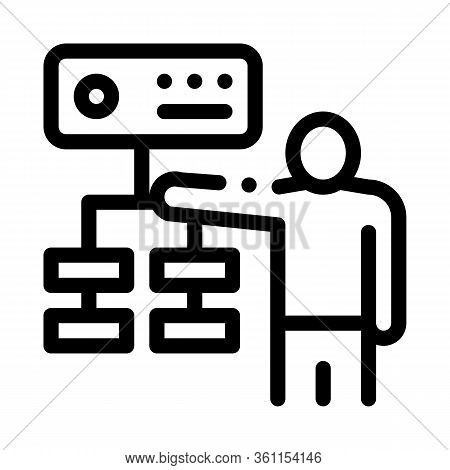 Gradual Algorithm Icon Vector. Gradual Algorithm Sign. Isolated Contour Symbol Illustration