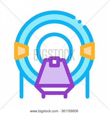 Place In Solarium Icon Vector. Place In Solarium Sign. Color Symbol Illustration