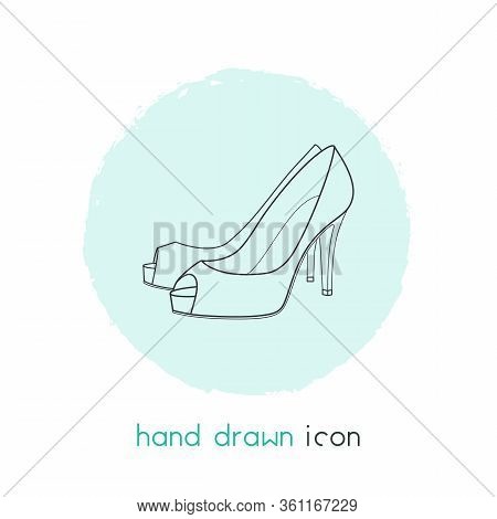Heeled Icon Line Element. Vector Illustration Of Heeled Icon Line Isolated On Clean Background For Y