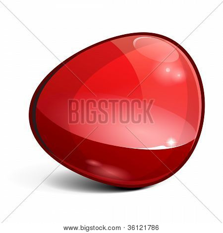 빛나는 광택 빨간색 배너