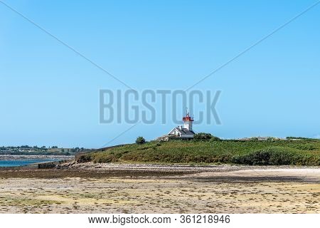 The Lighthouse Of Island Wrac'h In Brittany