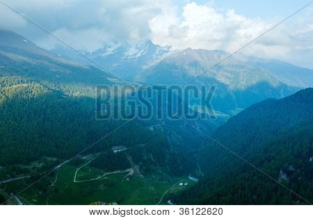 Вечерний горный пейзаж (Тиммелсёч, Австрия)