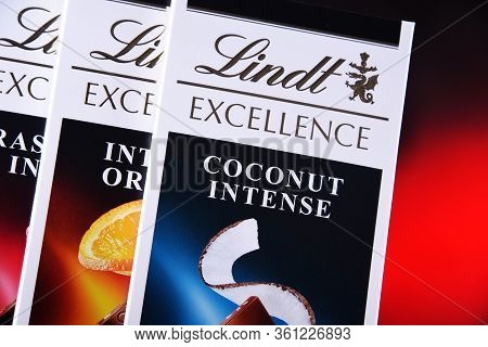 Lindt Chocolate Bars Of Different Tastes