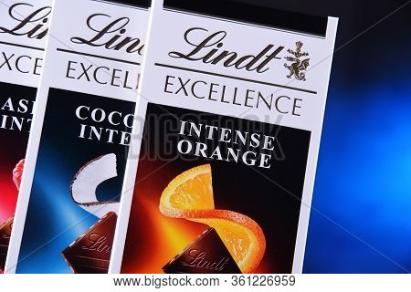 Lindt Chocolate Bars Of Different Tastes