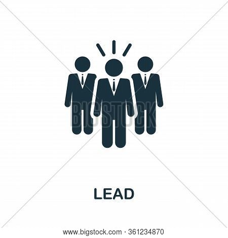 Lead Icon. Simple Element From Affiliate Marketing Collection. Filled Lead Icon For Templates, Infog