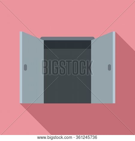 Office Entrance Icon. Flat Illustration Of Office Entrance Vector Icon For Web Design