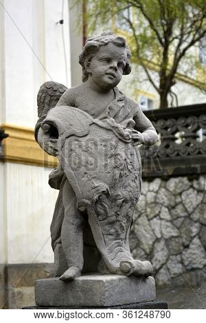 Prague, Czech Republic. March, 31, 2014. Prague Old Town, Sculpture Near Loreto Sanctuary Praha. Sto