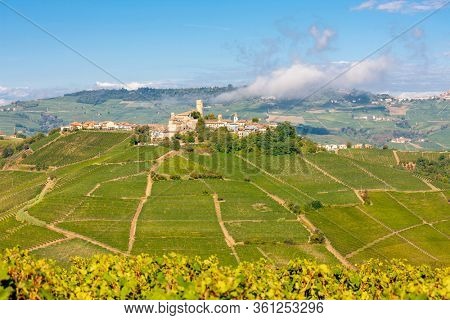 Castle and village Castiglione Falletto, Piemonte, Italy