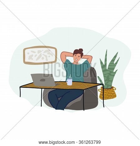 Man His Animation Laptop Is Channel Alpha Cartoon Computer Screen Vector Cabinet Workload Exploding 