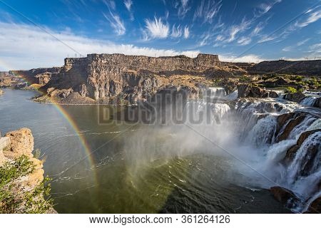 Shoshone Falls Is A Waterfall On The Snake River Near The City Of Twin Falls In Southern Idaho.