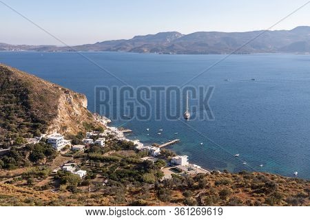 Aerial View Of Klima Beach