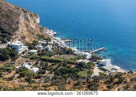 Aerial View Of Klima Beach