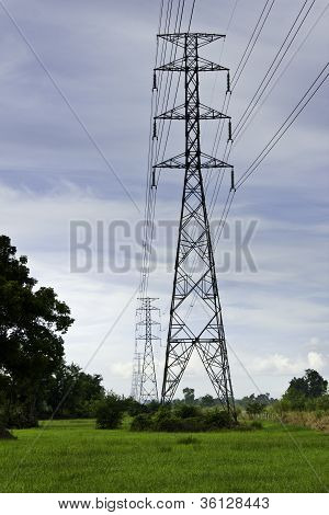 Energy And High Voltage Powerline
