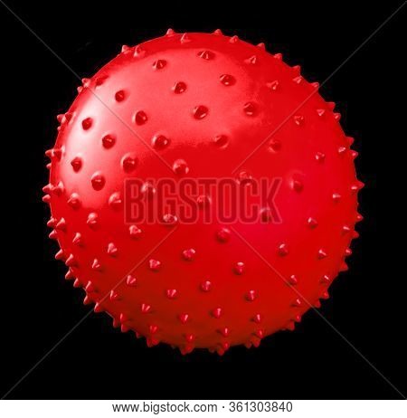 Picture Of A Symbolic Virus In Black Back