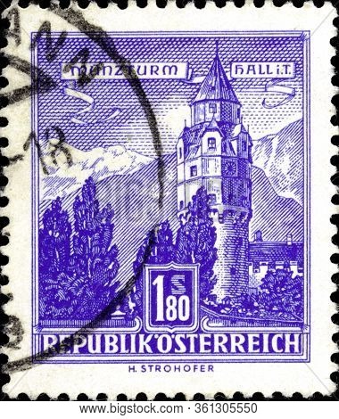 02.09.2020 Divnoe Stavropol Territory Russia Postage Stamp Austria 1960 Architectural Monuments In A