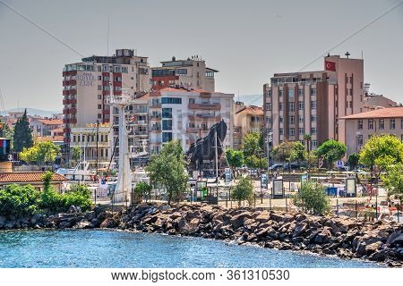 Embankment Of The Canakkale In Turkey