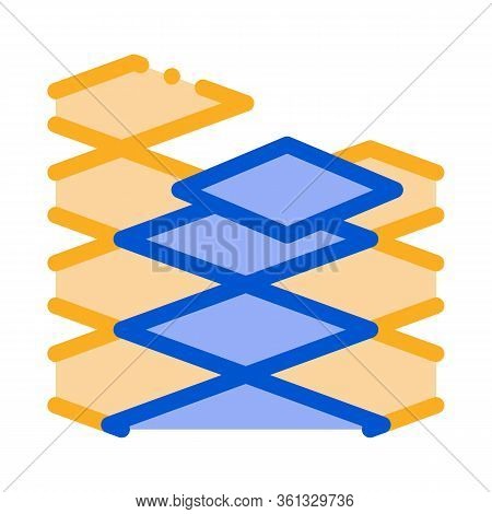 Laying Floor Tiles Icon Vector. Laying Floor Tiles Sign. Color Symbol Illustration
