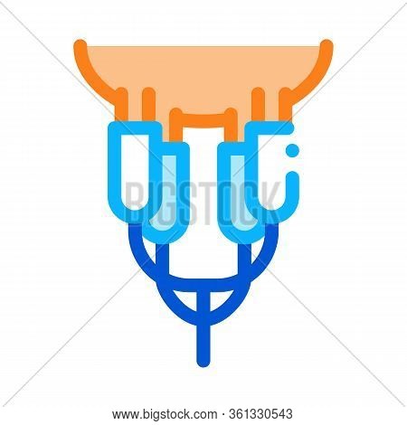 Farm Milking Machine Icon Vector. Farm Milking Machine Sign. Color Symbol Illustration