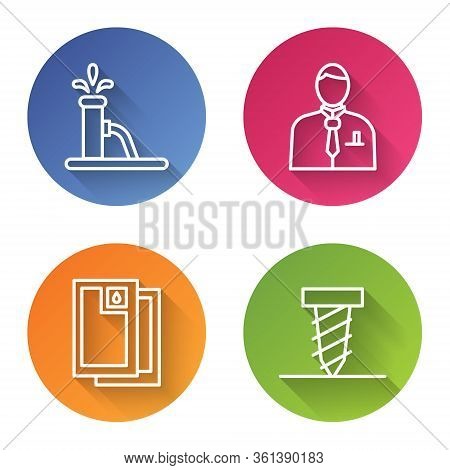 Set Line Oil Pump Or Pump Jack, Businessman Or Stock Market Trader, Barrel Oil And Rotating Drill Di
