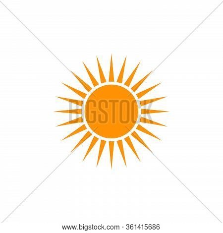 Sun Summer Icon Vector Template Design