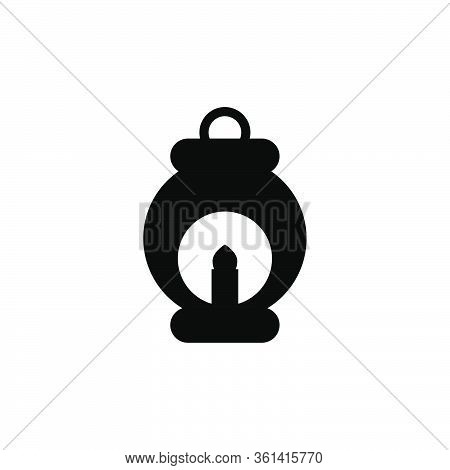 Islamic Lantern Icon Vector Template Illustration