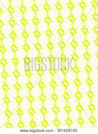 Abstract Background White-yellow Pattern With Curved Lines