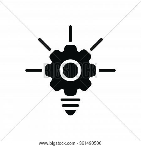 Black Solid Icon For Creative Services Web Idea Nnovation