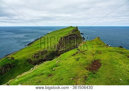 Lighthouse At The End Of Mykines Island