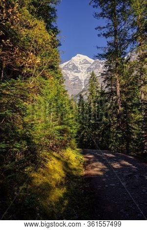 Mount Robson And Whitehorn Mountain, Kinney Lake, Jasper Alberta Kanada