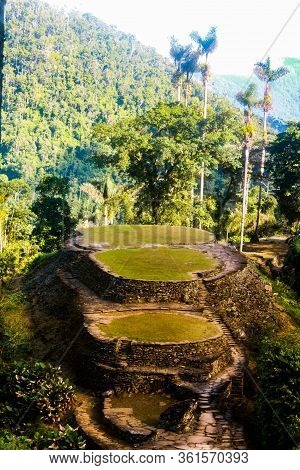 Main Terraces In All Warm Of Lost City (indigenous Name Teyuna), Sierra Nevada De Santa Marta, Magda