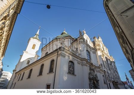 St John Church, Also Called Kostel Svatych Janu, In The Historical Center Of Brno, Czech Republic, I